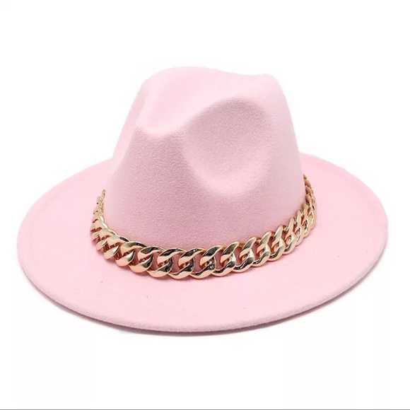 Accessories - Chain Link Fidora Hat ✨